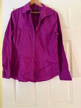 Kirkland Signature Purple Button-Down Shirt